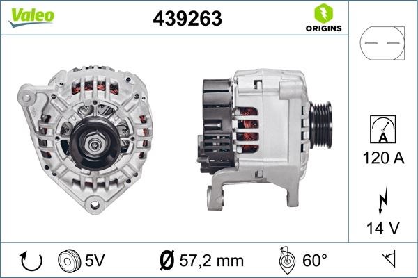 Passat Variant A6 A4 Alternatör 120A VALEO