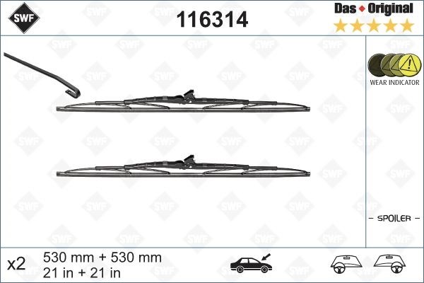 Volkswagen Passat Transporter T4 Volvo S70 V70 Ön Silecek Süpürgesi Takım... VALEO