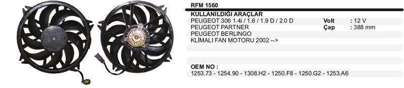 Peugeot Partner Cıtroen Berlingo Fan Motoru