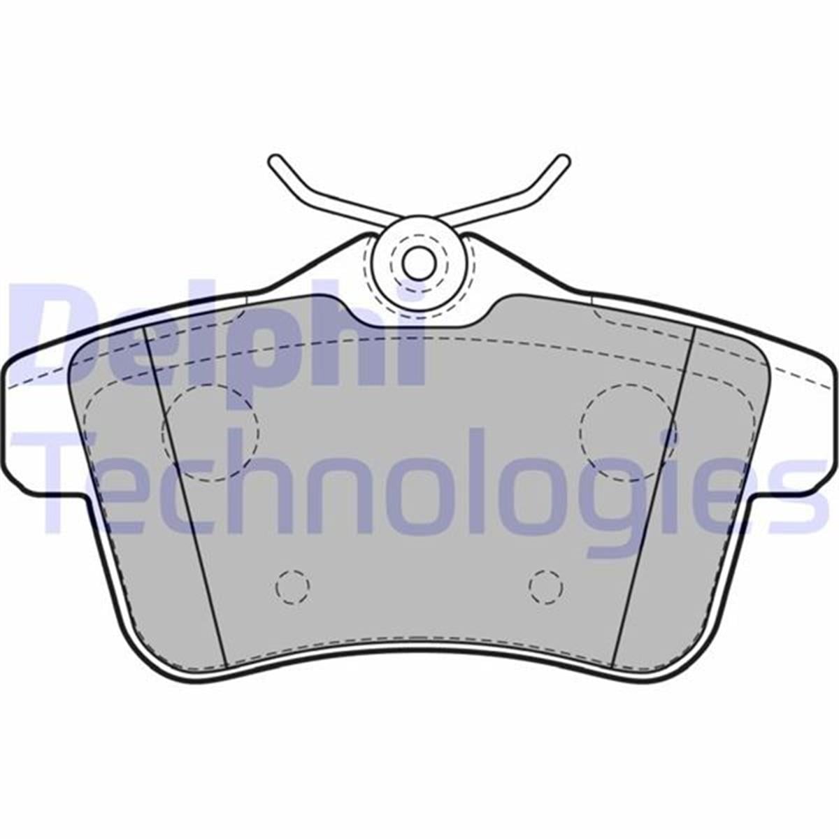 Peugeot 308 3008 5008 Arka Fren Balatası (103Mm, 09->) Delphi