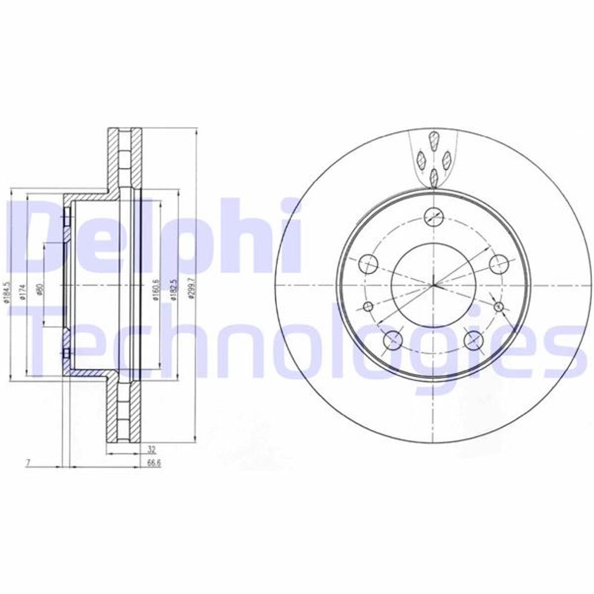 Peugeot Boxer 3 (2006>) Ön Fren Diski 300X32 1607872380-4249.37-4249.38-517