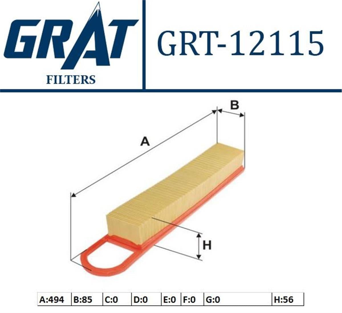 Peugeot 308 1.4 - 1.6 16V Hava Filtresi Grat