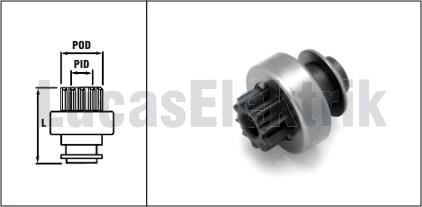 Marş Dişlisi 10 Diş 1209 Astra F-Corsa B-Vectra A-B-Tıgra-Ascona-Omega-P206-P307