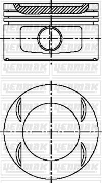 Peugeot Citroen Fiat XU 10 J 4 RZ Piston Segman Q86.25MM 025 YENMAK