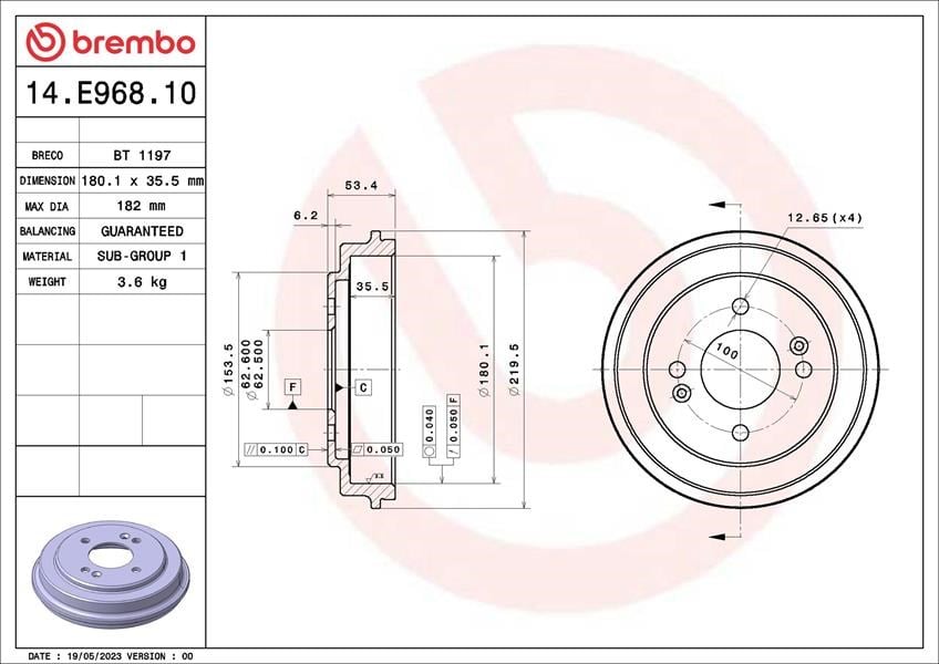 Kia Picanto II Fren Kampanası BREMBO