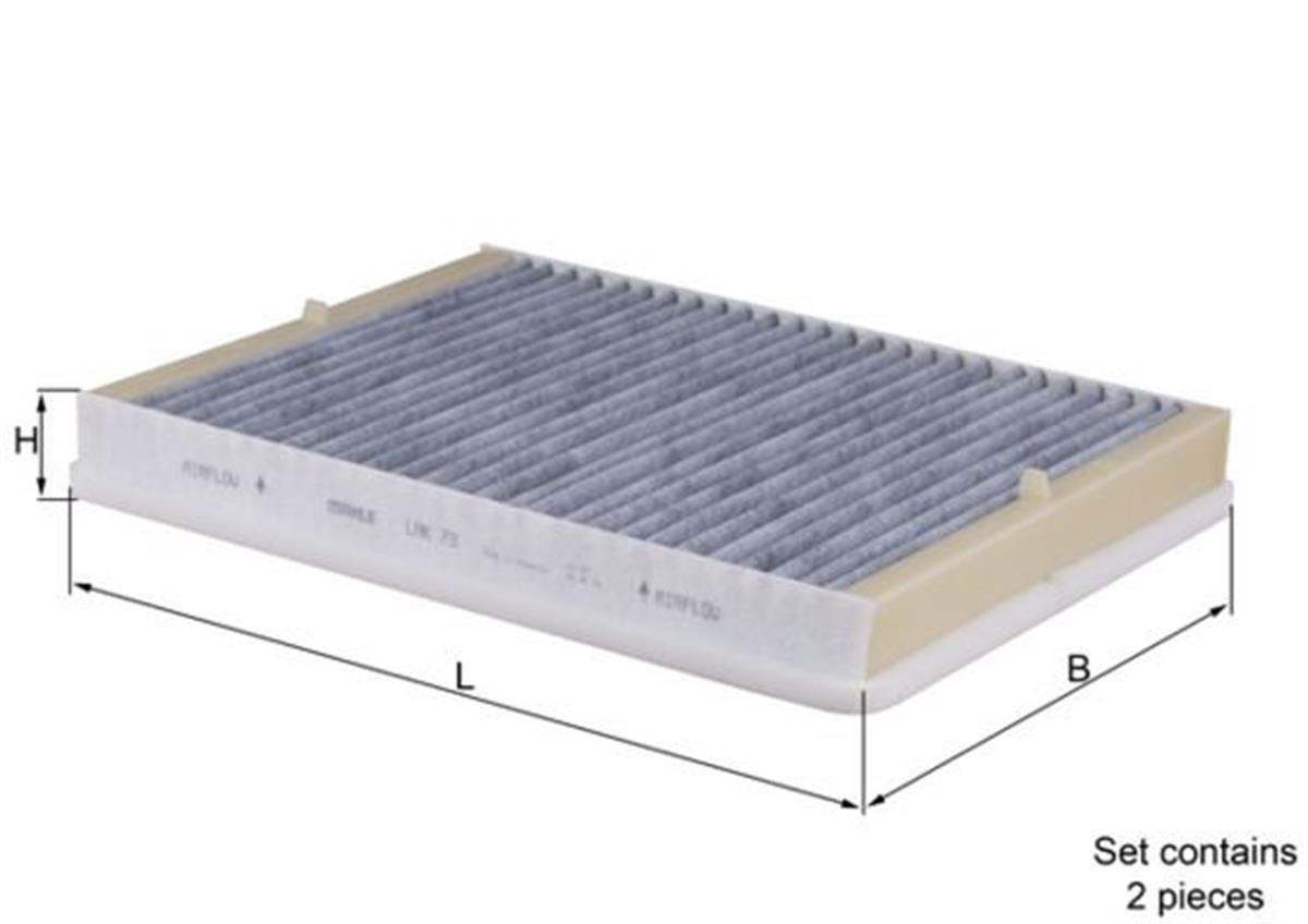 Polen Filtreleri E39 Polen Filtresi Karbonlu Çift