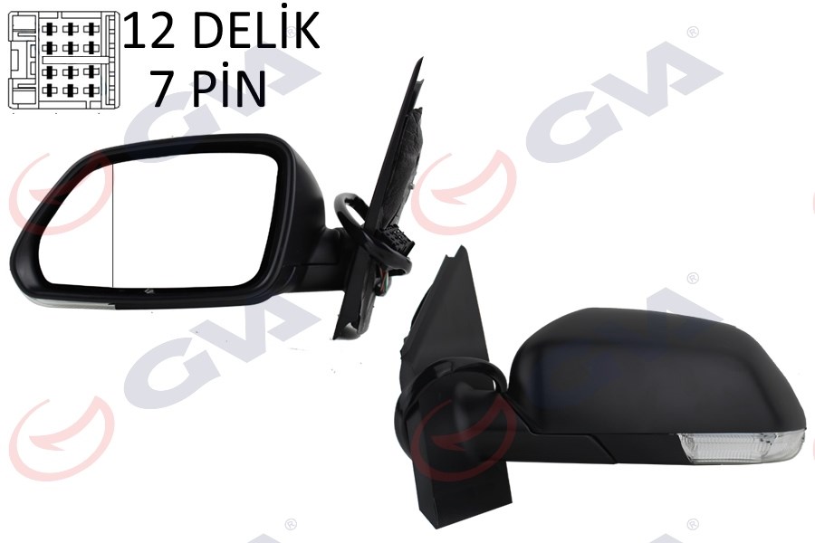 Volkswagen Polo Sol Dış Dikiz Aynası Elektrikli Isıtmalı Asferik GVA