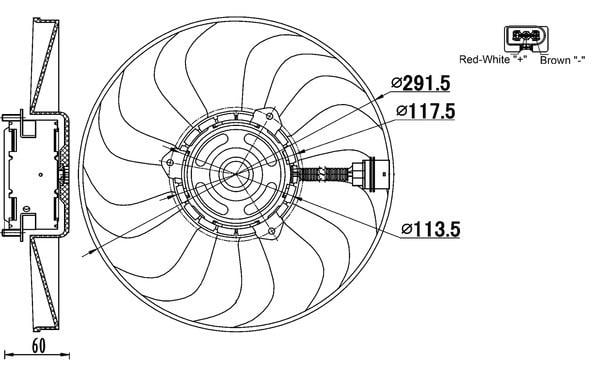 VW Polo Radyatör Fanı MAHLE
