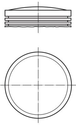 Porsche Piston Komple 97 MM MAHLE