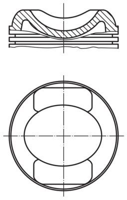 Porsche Piston Komple 100 MM MAHLE