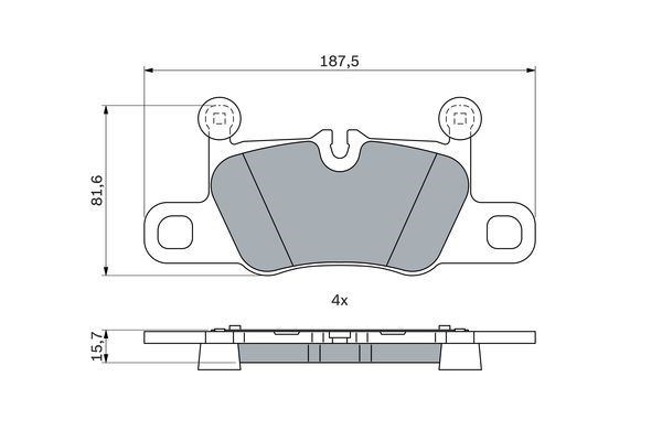 Porsche Disk Balata BOSCH