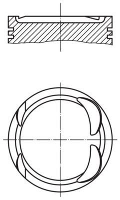 Porsche Piston Komple 100 MM MAHLE