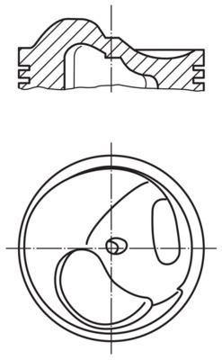 Porsche Piston Komple 95 MM MAHLE