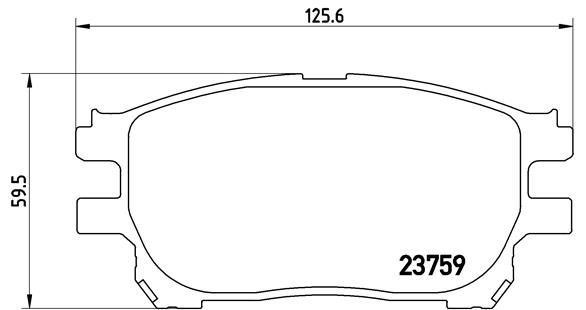 Toyota Previa Ön Balata VALEO
