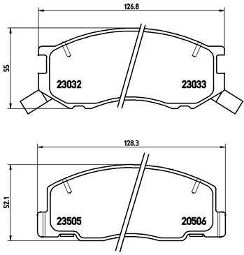 Toyota Previa Ön Disk Fren Balatası VALEO