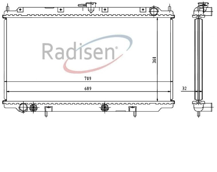 Nissan Primera Radyatör 1.6-2.0 SLx YM. AT RADISEN