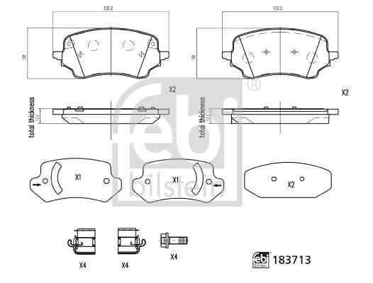 Ford Puma Ön Fren Balatası FEBI