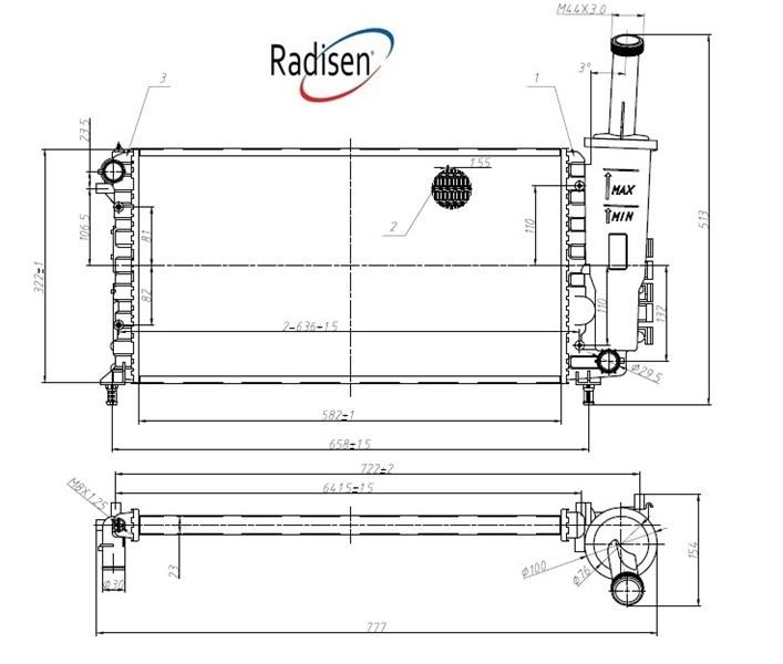 Fiat Punto II Radyatör RADISEN