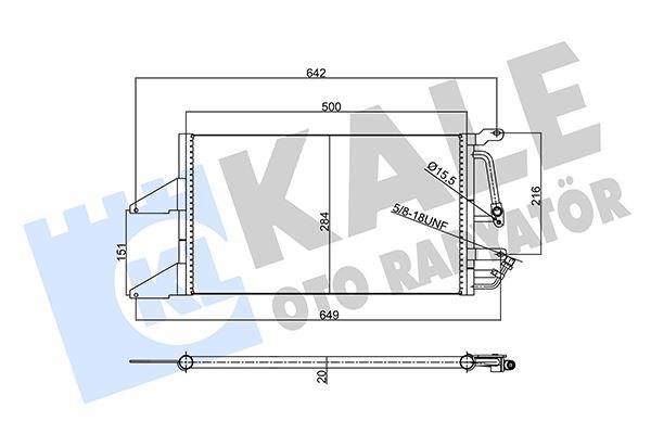 Fiat Punto Klima Radyatörü KALE-RADYATOR