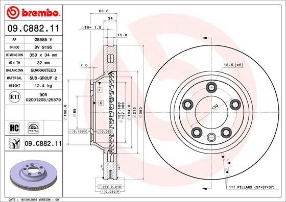 Audi Q7 Ön Fren Aynası Sol BREMBO