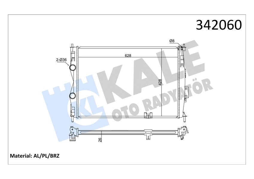 Nissan Qashqai Radyatör KALE-RADYATOR