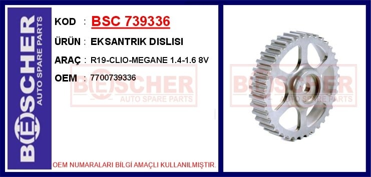 Renault R19 Eksantrik Dişlisi 1.4-1.6 8V BESCHER