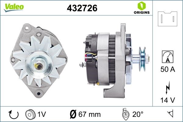 Renault R9 R11 R19 R12 Toros Optima Alternatör 50A VALEO