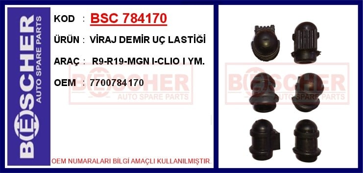 Renault R9 Viraj Demir Uç Lastiği BESCHER