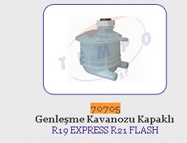 Renault R9 R11 R19 R21 Clio 1 Express Logan Flash Kapaklı Genleşme Kavanozu BEMOT
