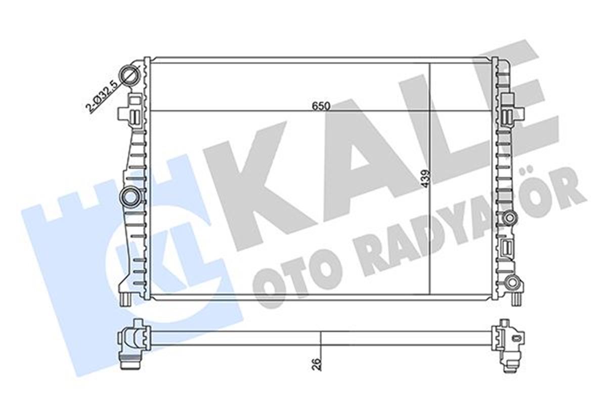 Radyatör Audi A1-A1 Cıty Carver-Seat Ibiza V 1.0 Tgı-1.6 Tdı 17--Aröna 1.0 Tsı 1