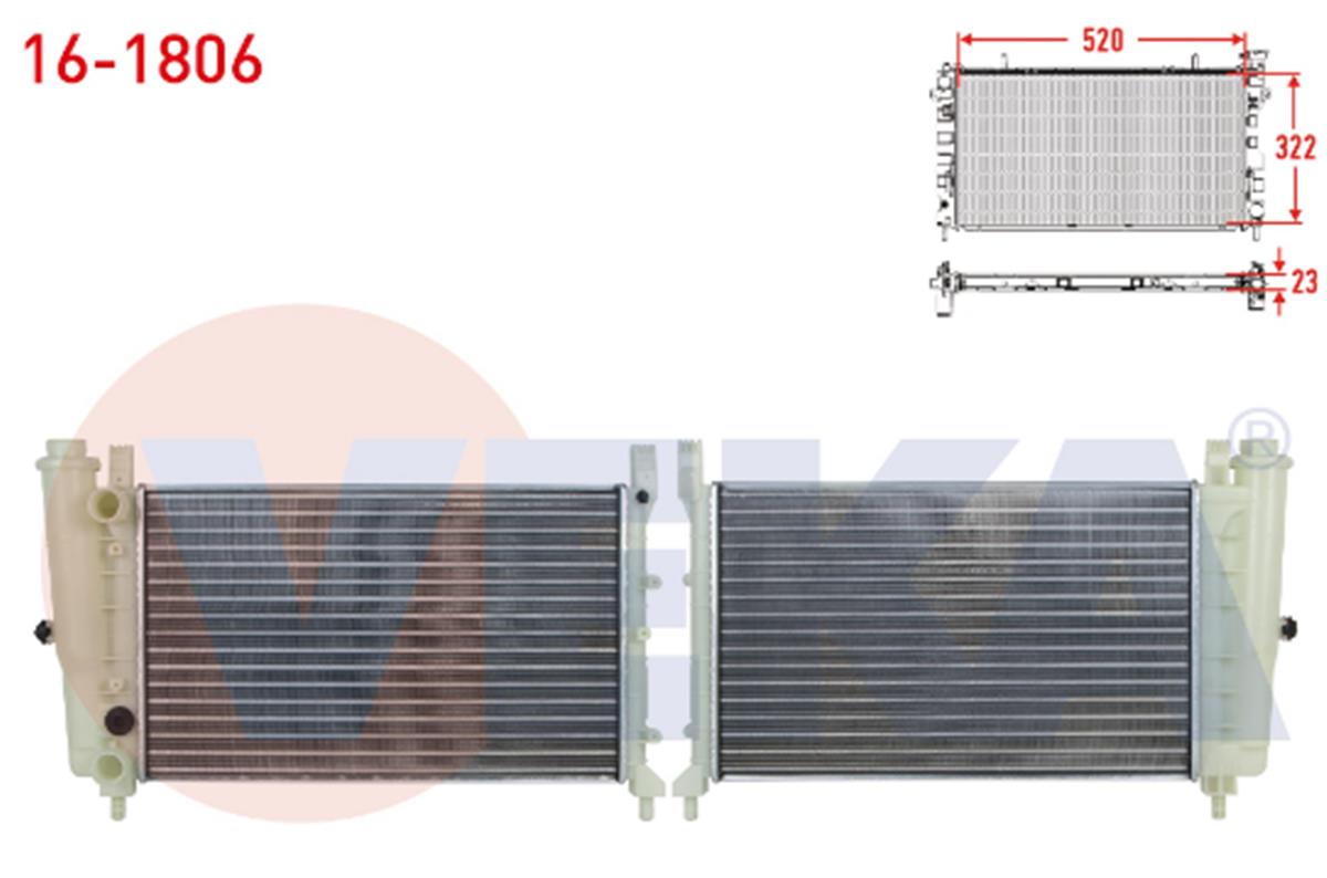 Fiat Uno 70S Klimalı Radyatör Veka 7739937