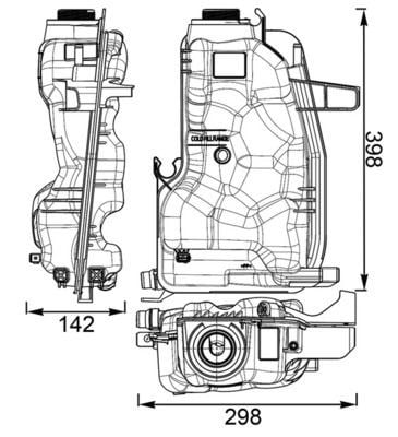 Range Rover 5.0L Genleşme Deposu MAHLE