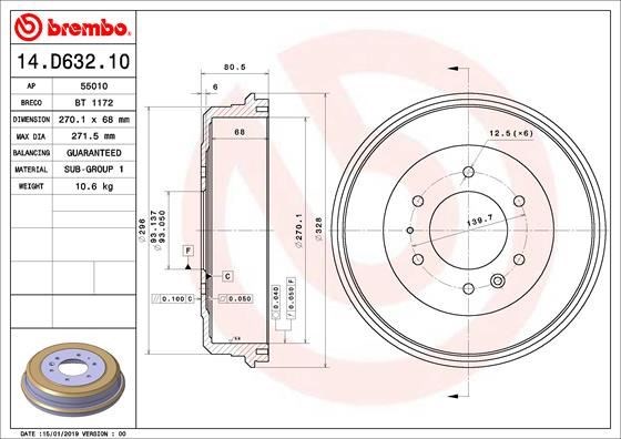 Ford Ranger Arka Fren Kampanası 4x2 BREMBO