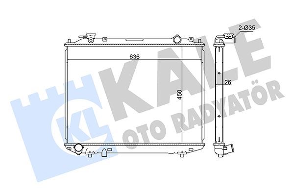 Ford Ranger Su Radyatörü 2.5 D-TD KALE-RADYATOR