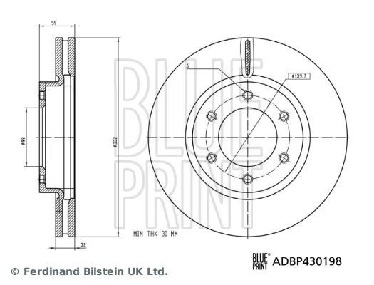 Ford Ranger Ön Fren Aynası BLUEPRINT