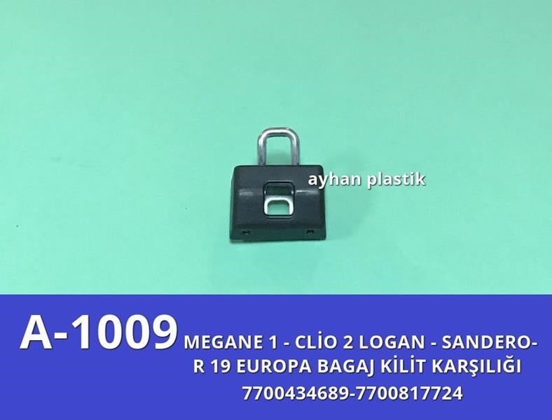 Renault R19 Europa Megane 1 Clio 2 Logan Sandero Bagaj Kilit Karşılığı AYHAN