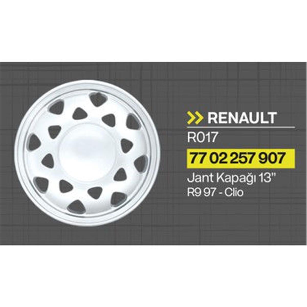 Renault R9/Clio Jant Kapağı Tısa 13 7702257907