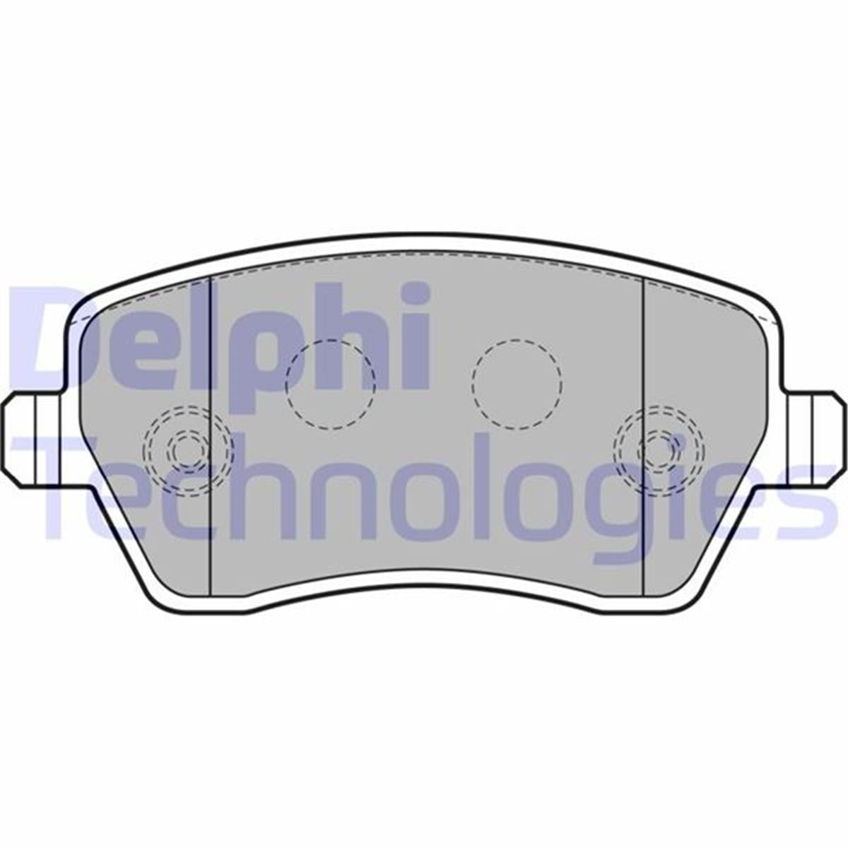 Delphi Clio 4 Ön Fren Balatası (2004 Ve Sonrası) 116Mm