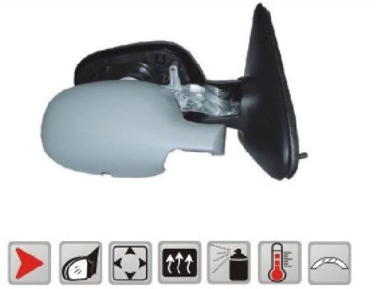 Renault Megane 99-03 Dış Dikiz Aynası Sağ Elektrikli Sensörlü Viewmax