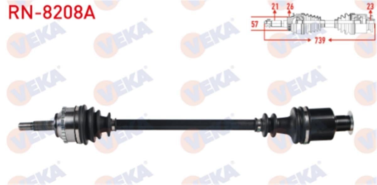 Renault Clio 2 Aks Sağ Veka 7711134327