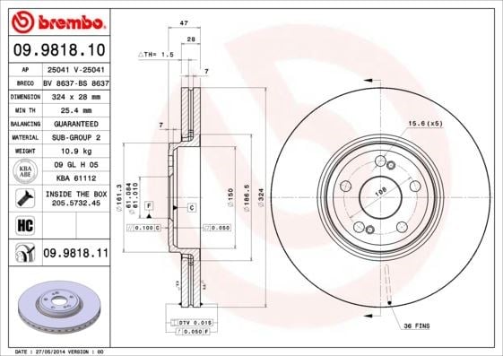 Renault Ön Fren Diski Standart BREMBO