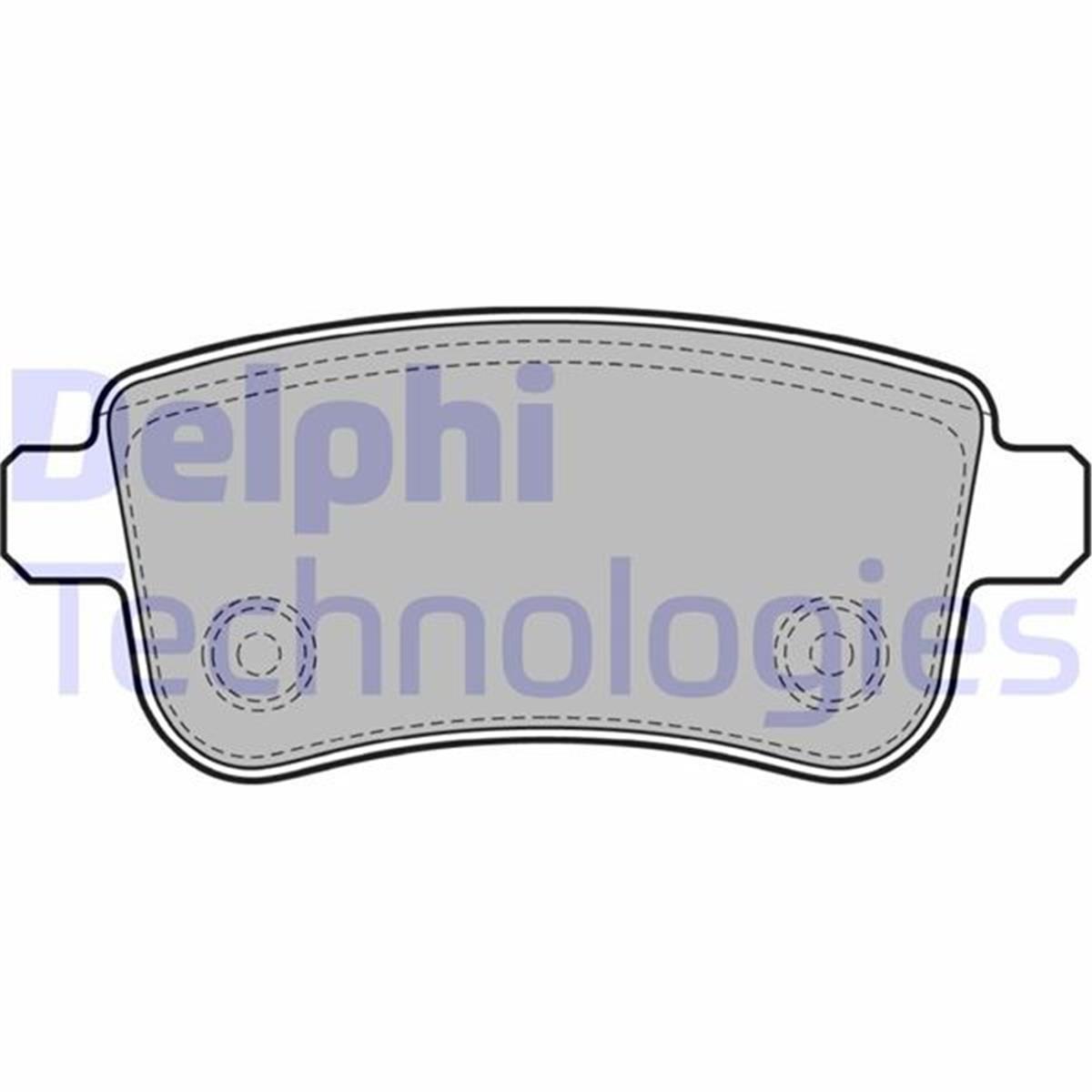 Renault Megane 1V/3 Scenic 3 Fluence Arka Fren Balatası Delphi Otomatik