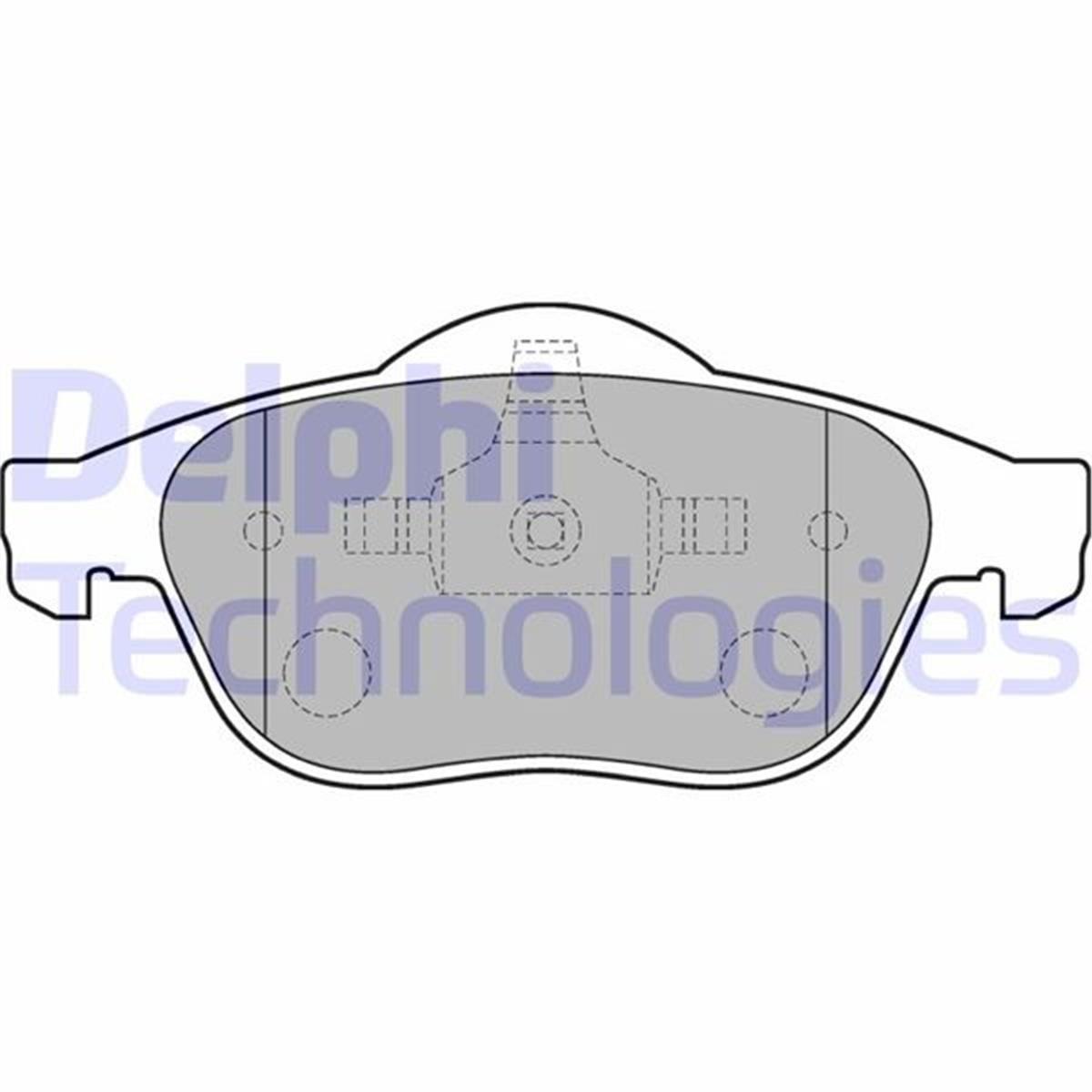 Renault Laguna Megane 2 Ön Fren Balatası Delphi 156Mm (2002 Sonrası)