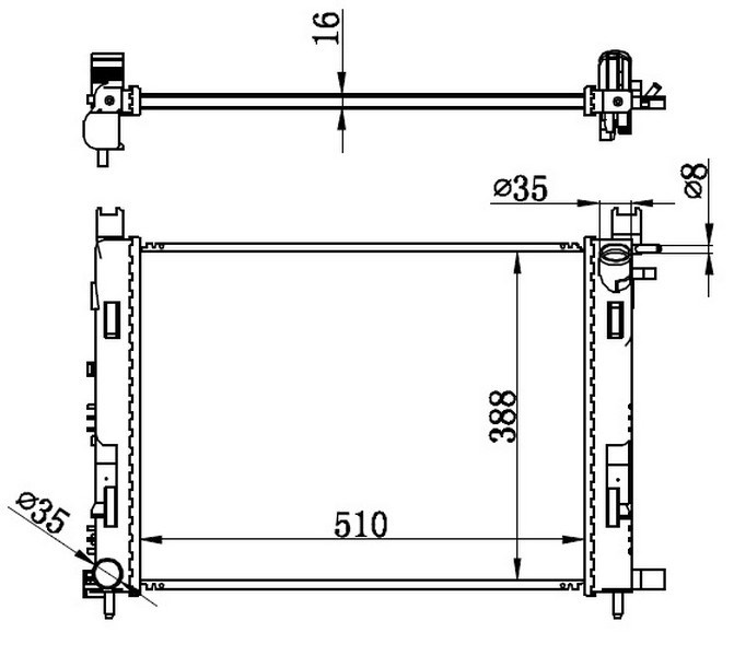 Renault Captur 1 Radyatör ORIS