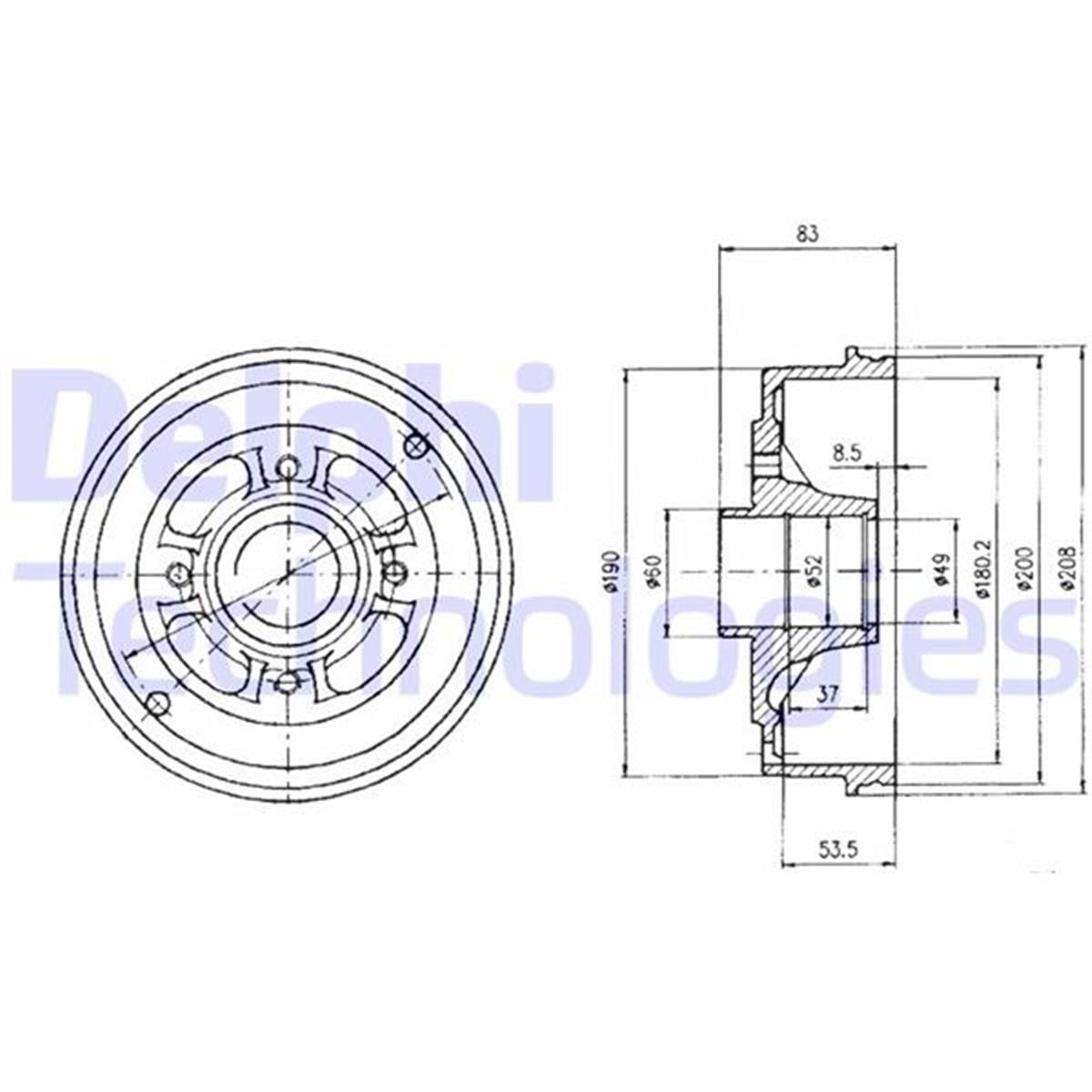 Renault R9 R11 Arka Fren Kampanası 6002254257-7702254257-77004198