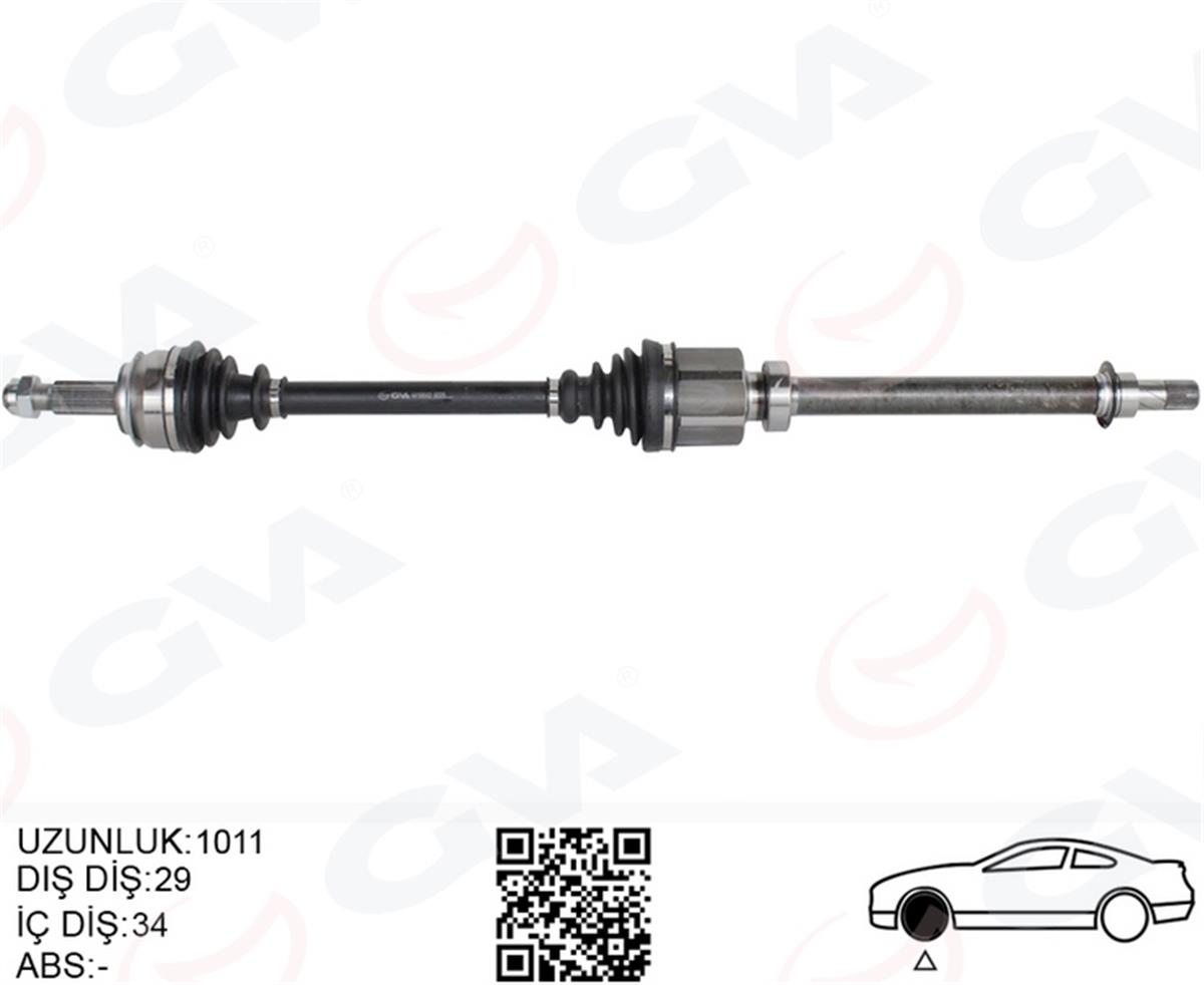 Renault Kadjar (2015-) 1.5 Dci Ön Aks Sağ 391000797R