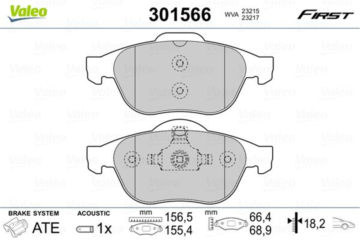 Renault Laguna 2 (2001>) Laguna 3 (2007>) Ön Fren Balatası 7701206598-7701208183-77012098