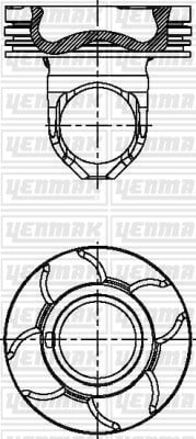 Renault Trucks Piston Segman Q123.03mm STD YENMAK