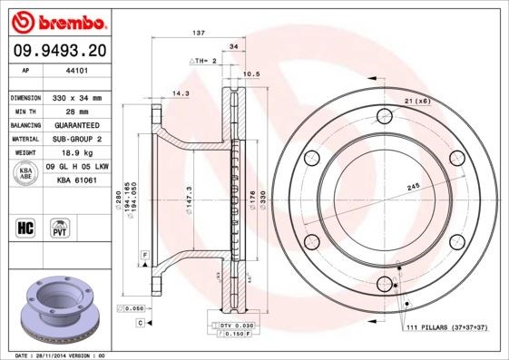 Renault Trucks D Fren Diski BREMBO