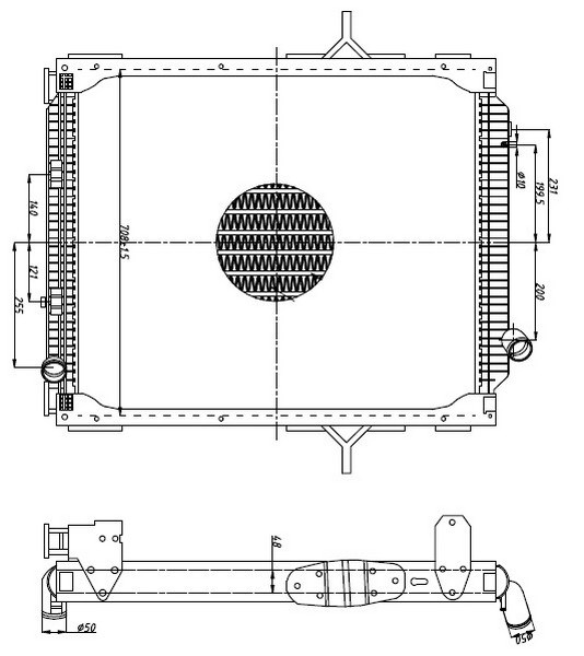 Renault Lander 410 Kamyon Radyatör ORIS
